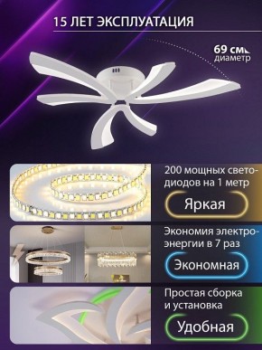 Потолочная люстра Natali Kovaltseva VIO LED LAMPS 81453 в Тавде - tavda.ok-mebel.com | фото 5