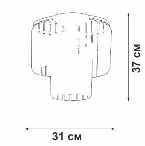 Потолочная люстра Vitaluce V5155 V5155-1/4PL в Тавде - tavda.ok-mebel.com | фото 4