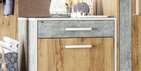 Прихожая Кензо (крафт/бетон) вешалка+шкаф в Тавде - tavda.ok-mebel.com | фото 5