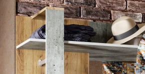 Прихожая Кензо (крафт/бетон) вешалка+шкаф в Тавде - tavda.ok-mebel.com | фото 6
