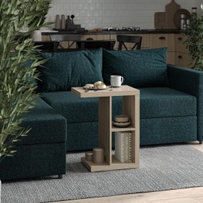 Приставной стол Энкель Т, тамбурат, цвет дуб беленый в Тавде - tavda.ok-mebel.com | фото 4