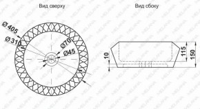 Раковина MELANA MLN-78399 в Тавде - tavda.ok-mebel.com | фото 2