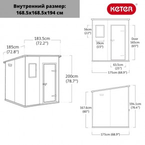 Сарай Манор Пентхаус 6x6 (MANOR PENT 6x6) в Тавде - tavda.ok-mebel.com | фото 3