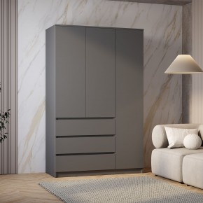 Шкаф 3-х створчатый Симпл ШК-08 (графит) в Тавде - tavda.ok-mebel.com | фото 3