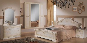 Шкаф 4-х дверный с зеркалами (08.244) Ирина (беж) в Тавде - tavda.ok-mebel.com | фото 3