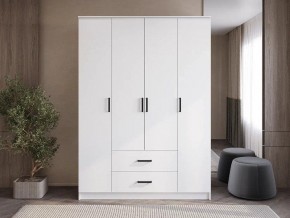 Шкаф 4-х створчатый Титан (белый) в Тавде - tavda.ok-mebel.com | фото