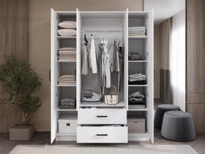 Шкаф 4-х створчатый Титан (белый) в Тавде - tavda.ok-mebel.com | фото 2