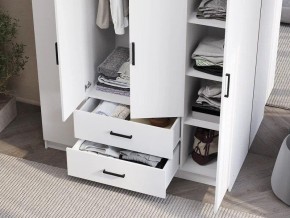 Шкаф 4-х створчатый Титан (белый) в Тавде - tavda.ok-mebel.com | фото 3