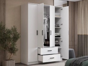 Шкаф 4-х створчатый Титан (белый) в Тавде - tavda.ok-mebel.com | фото 4