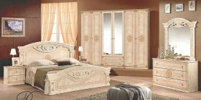 Шкаф 6-и дверный с зеркалами (02.146) Рома (беж) в Тавде - tavda.ok-mebel.com | фото 3