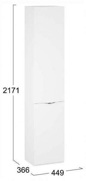 Шкаф для белья Глосс СМ-319.07.011 в Тавде - tavda.ok-mebel.com | фото 4