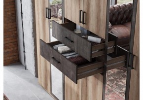 Шкаф для белья Паркинс в Тавде - tavda.ok-mebel.com | фото 5