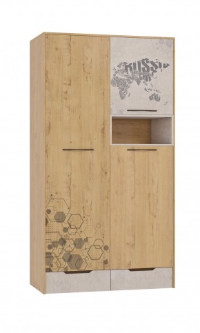 Шкаф для одежды 3 двери и 2 ящика Шк134.0 ДС Стэнфорд в Тавде - tavda.ok-mebel.com | фото