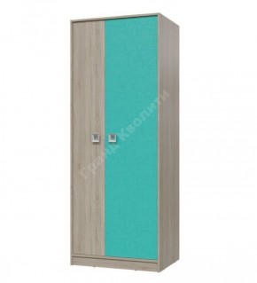 Шкаф для одежды Сити (Арт. 6-9411) Дуб Сонома/Аква в Тавде - tavda.ok-mebel.com | фото