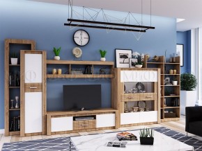 ТЕРРА Шкаф для посуды (Белый глянец/дуб сонома) в Тавде - tavda.ok-mebel.com | фото 3
