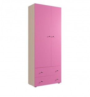 Шкаф ДМ 800 с 2-мя ящиками (розовый) в Тавде - tavda.ok-mebel.com | фото
