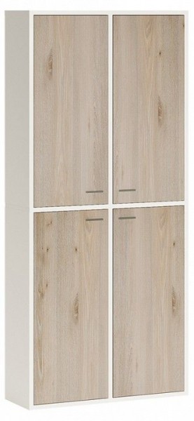 Шкаф книжный Домино СУ(ш2в2)+4ФГ в Тавде - tavda.ok-mebel.com | фото