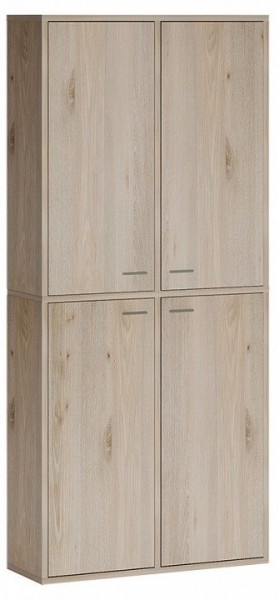 Шкаф книжный Домино СУ(ш2в2)+4ФГ в Тавде - tavda.ok-mebel.com | фото