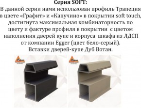 Шкаф-купе 1800 серии SOFT D1+D3+B2+PL1 (2 ящика+1штанга) профиль «Графит» в Тавде - tavda.ok-mebel.com | фото 11