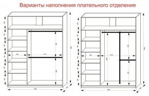 Шкаф-купе 1800 серии SOFT D1+D3+B2+PL1 (2 ящика+1штанга) профиль «Графит» в Тавде - tavda.ok-mebel.com | фото 7