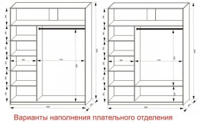 Шкаф-купе 1800 серии SOFT D6+D4+B2+PL2 (2 ящика+1штанга+1 полка) профиль «Капучино» в Тавде - tavda.ok-mebel.com | фото 8