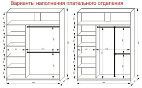 Шкаф-купе 1800 серии SOFT D8+D2+B2+PL4 (2 ящика+F обр.штанга) профиль «Графит» в Тавде - tavda.ok-mebel.com | фото 8