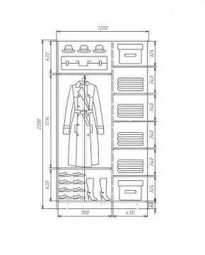 Шкаф-купе ХИТ 22-4-12-22 (420) в Тавде - tavda.ok-mebel.com | фото 5