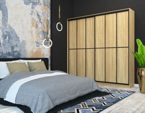 Шкаф-купе Лофт 2400 Шк24-60 фасад ЛДСП + (Дуб Сонома) в Тавде - tavda.ok-mebel.com | фото