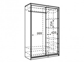 Шкаф-купе Рене 1500 вариант 2 (Зеркало/Зеркало) в Тавде - tavda.ok-mebel.com | фото 2