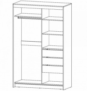 РИВЬЕРА Шкаф-купе 2х створчатый в Тавде - tavda.ok-mebel.com | фото 2