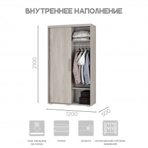 Шкаф-купе ШКК-11 (ясень белый) в Тавде - tavda.ok-mebel.com | фото 6