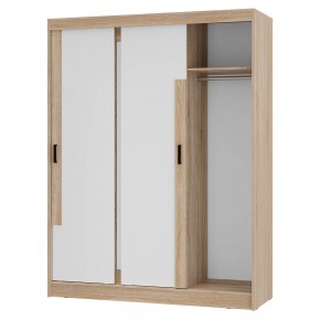 Шкаф-купе Смарт ШКК-06 (дуб сонома/белый) в Тавде - tavda.ok-mebel.com | фото 4