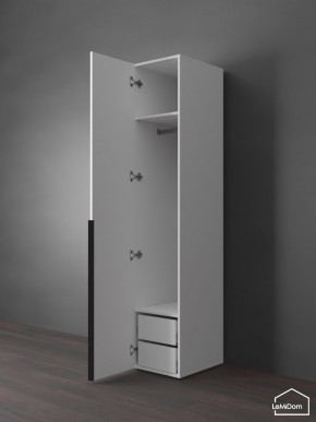 Шкаф Linnea MHR-1-3 2050х400х510 (Белый-М 11.1.2) в Тавде - tavda.ok-mebel.com | фото 5