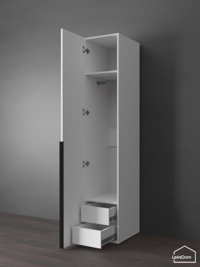 Шкаф Linnea MHR-1-3 2050х400х510 (Белый-М 11.1.2) в Тавде - tavda.ok-mebel.com | фото 7