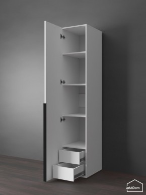 Шкаф Linnea MHR-1-3 2050х400х510 (Белый-М 11.1.2) в Тавде - tavda.ok-mebel.com | фото 6