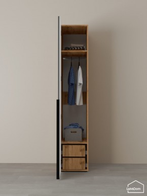 Шкаф Linnea MHR-1-3 2050х400х510 (ДВ-М 11.1.25) в Тавде - tavda.ok-mebel.com | фото 5