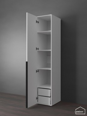 Шкаф Linnea MHR-1-4 2050х400х510 (Белый-М 11.1.1) в Тавде - tavda.ok-mebel.com | фото 5