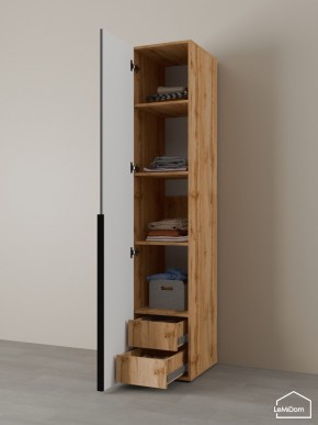 Шкаф Linnea MHR-1-4 2050х400х510 (ДВ-М 11.1.25) в Тавде - tavda.ok-mebel.com | фото 5