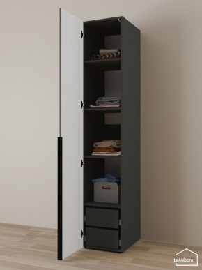 Шкаф Linnea MHR-1-4 2050х400х510 (Графит-М 11.1.25) в Тавде - tavda.ok-mebel.com | фото 5