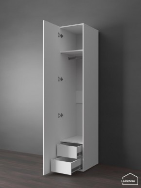 Шкаф Linnea MHR-1PO-3 2050х400х510 (Белый-М 11.1.2) в Тавде - tavda.ok-mebel.com | фото 5