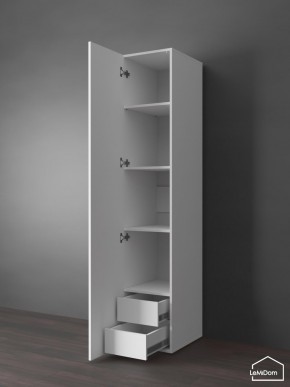 Шкаф Linnea MHR-1PO-4 2050х400х510 (Белый-М 11.1.2) в Тавде - tavda.ok-mebel.com | фото 4