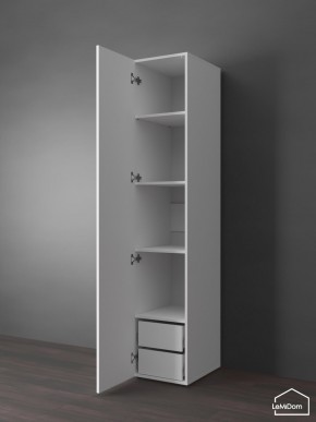 Шкаф Linnea MHR-1PO-4 2050х400х510 (Белый-М 11.1.2) в Тавде - tavda.ok-mebel.com | фото 5