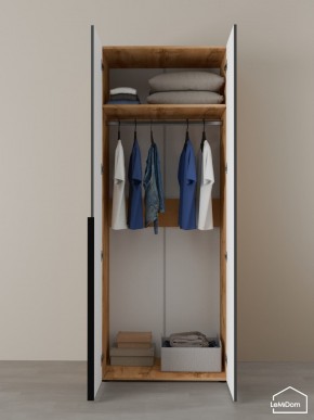 Шкаф Linnea MHR-2 2050х800х510 (ДВ-М 11.1.25) в Тавде - tavda.ok-mebel.com | фото 4