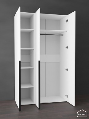 Шкаф Linnea MHR-3-1 2050х1200х510 (Белый-М 11.1.2) в Тавде - tavda.ok-mebel.com | фото 4