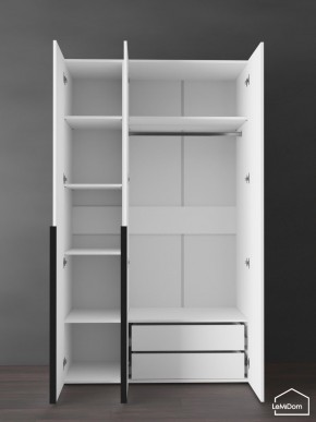 Шкаф Linnea MHR-3-2 2050х1200х510 (Белый-М 11.1.2) в Тавде - tavda.ok-mebel.com | фото 5
