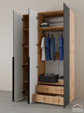 Шкаф Linnea MHR-3-2 2050х1200х510 (ДВ-М 11.1.25) в Тавде - tavda.ok-mebel.com | фото 6