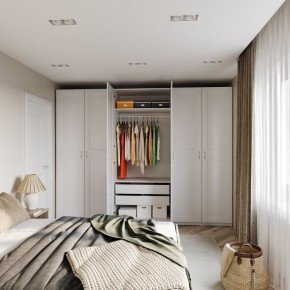 Шкаф МАКС двухстворчатый, цвет белый в Тавде - tavda.ok-mebel.com | фото 4