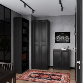 Шкаф МАКС двухстворчатый, цвет Дуб Венге в Тавде - tavda.ok-mebel.com | фото 4