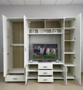Шкаф настенный "Сандра" 1300 (Белый лофт) в Тавде - tavda.ok-mebel.com | фото 2