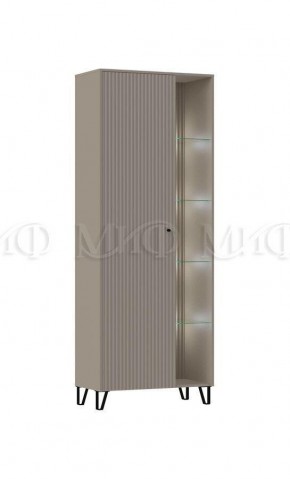 ОЛИВИЯ Шкаф (Глиняный серый/Шарли Мокко) в Тавде - tavda.ok-mebel.com | фото